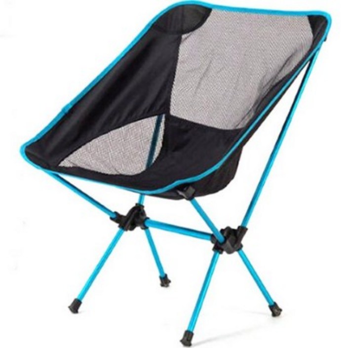 올라운더 초경량 폴딩 캠핑 낚시 의자, 블루, 1개