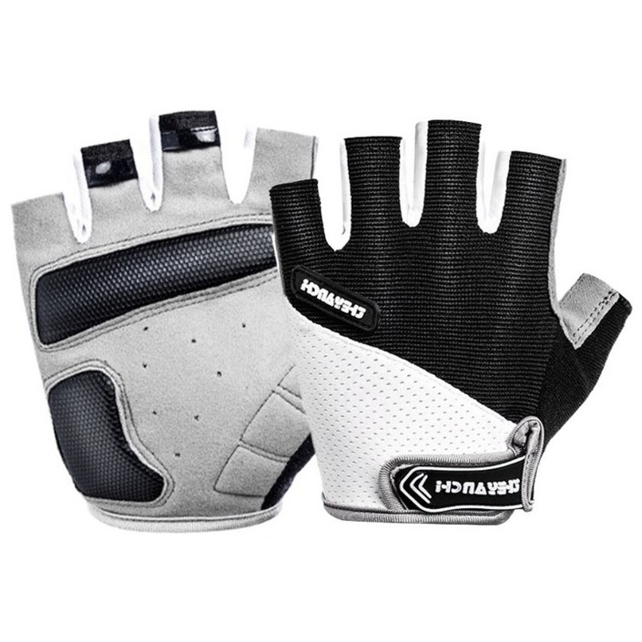 그레나 자전거 반장갑 싸이클 라이딩장갑 스포츠 반장갑 핑거리스 장갑 고급형, 블랙