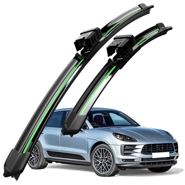 포르쉐 마칸95B 20142024 와이퍼 초발수 저소음 자국 없음 전면 와이퍼 블레이드 2종 세트, 마칸95B 20142024