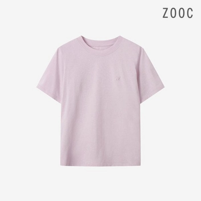 ZOOC 로고자수 기본 반팔 티셔츠 LPV252MSM935DH1725498