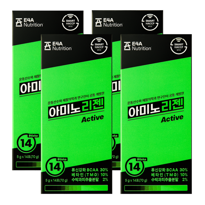 아미노리젠 Active 아미노산 이온음료 복숭아맛 류신강화BCAA 5000mg, 5000mg, 56개