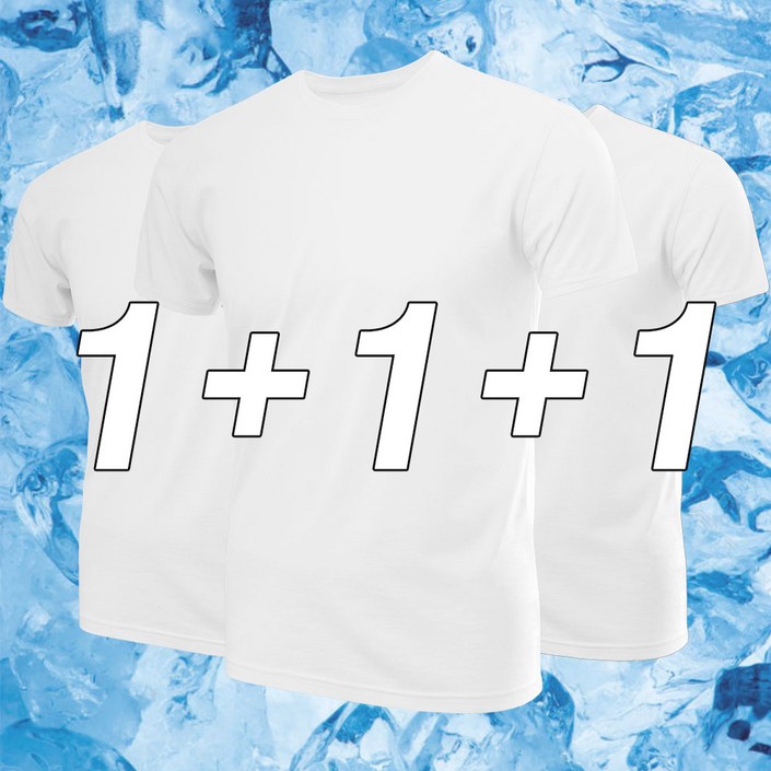 남녀공용 기능성 쿨티 반팔 3매입