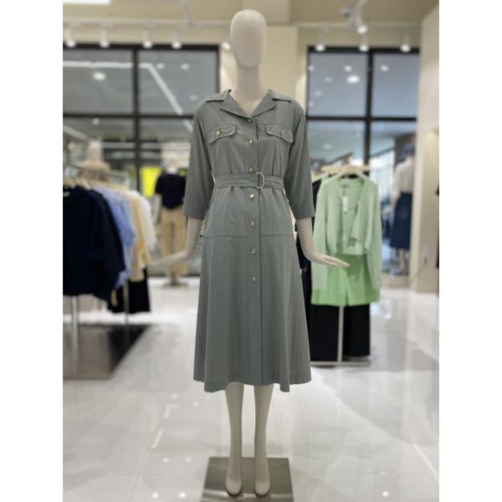 [ 씨씨콜렉트 ] 포켓 디테일 셔츠 롱 원피스 E232PSE165 백화점 아울렛 한정수량 (3988529)