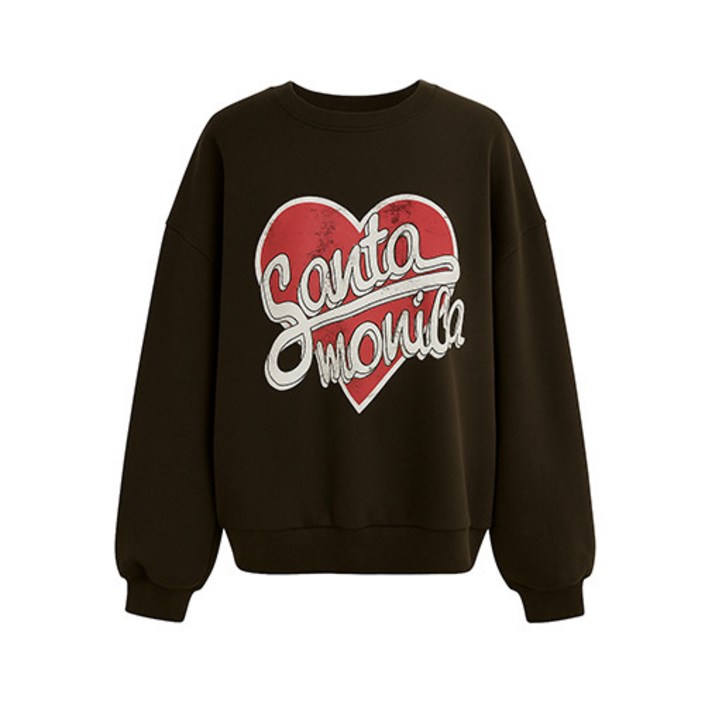 레코브   LC41E1LT005X 속 기모 루즈핏 맨투맨