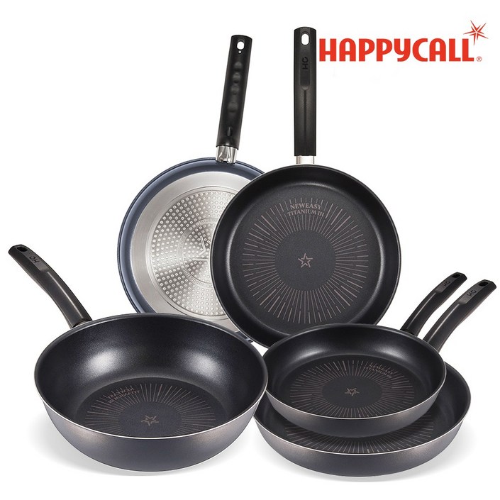 해피콜 뉴이지 티타늄 IH 프라이팬/궁중팬, 뉴이지 3종세트( 프라이팬22/24+궁중팬28cm), 1개