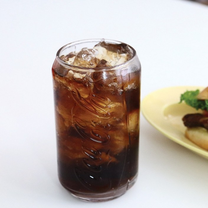 아데리아 코카콜라 캔모양 콜라컵 유리컵 쥬스컵 355ml