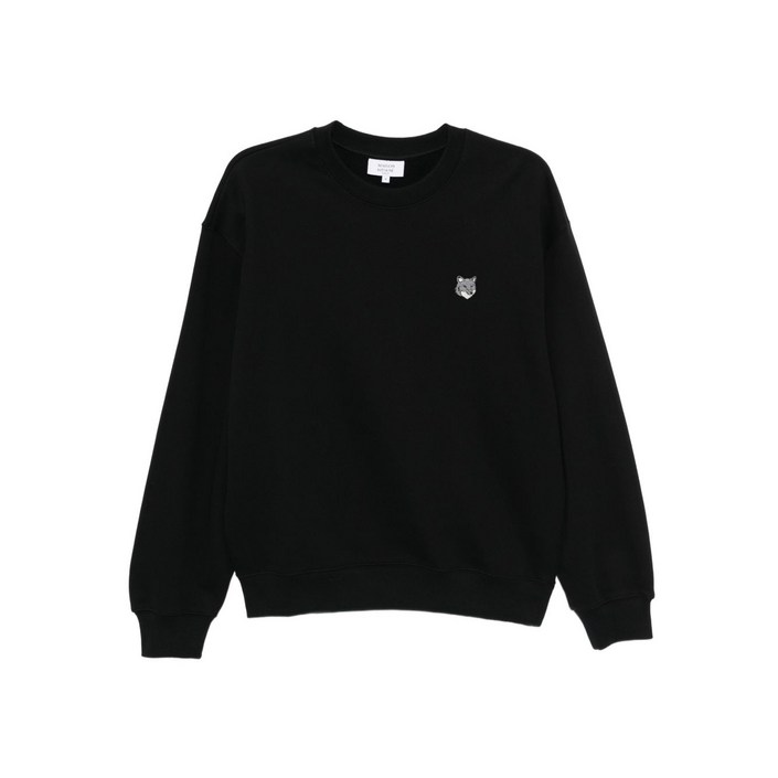 메종키츠네 폭스 헤드 자수 스웨트셔츠