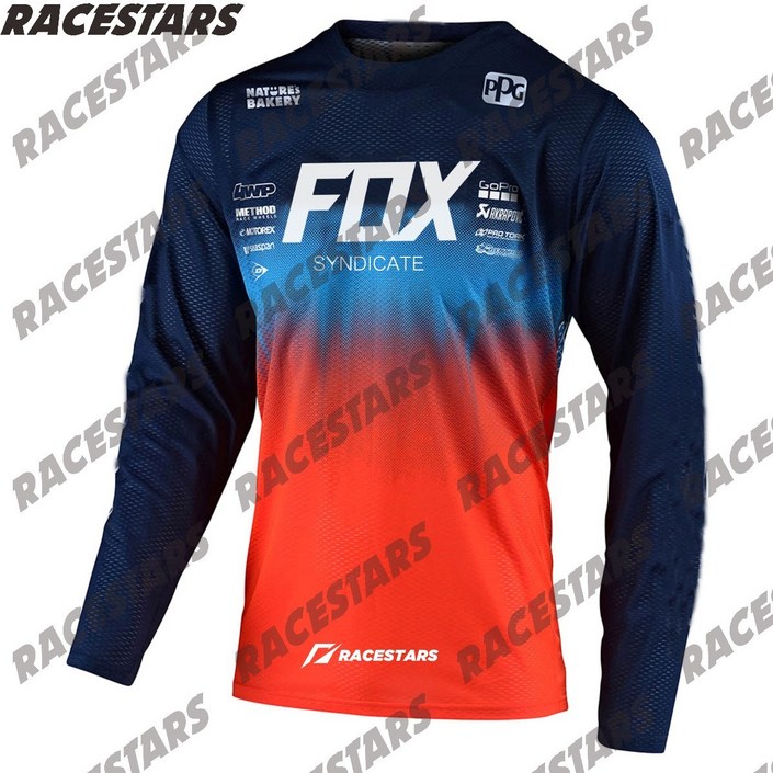 Motocross 레이싱 자전거 의류 빠른 건조 오토바이 MTB 유니폼 산악 자전거 착용 내리막 DH 긴 소매 저지 MX