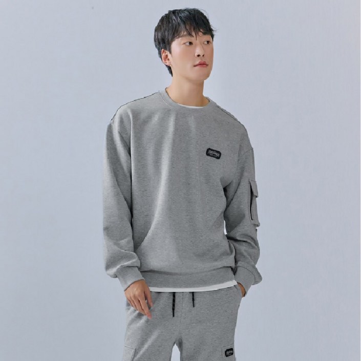 체이스컬트[경산 NC] 미리 준비하는 가을 신상 남성 소매 포켓 맨투맨 티셔츠