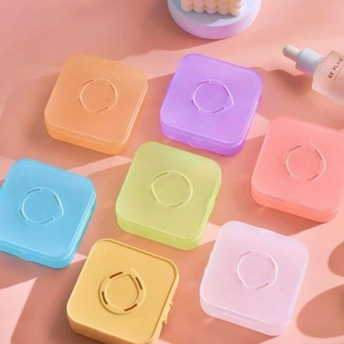 쿠션 퍼프 보관 케이스 파우더 퍼프통 다용도 보관함 분첩 작