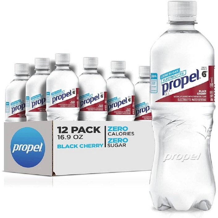 Propel 프로펠 블랙 체리 제로 칼로리 스포츠 드링크 500ml 12팩