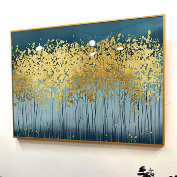 앙리아트 황금 빛 추상화 풍수에 좋은 개업 집들이 선물 카페 오피스텔 인테리어 액자