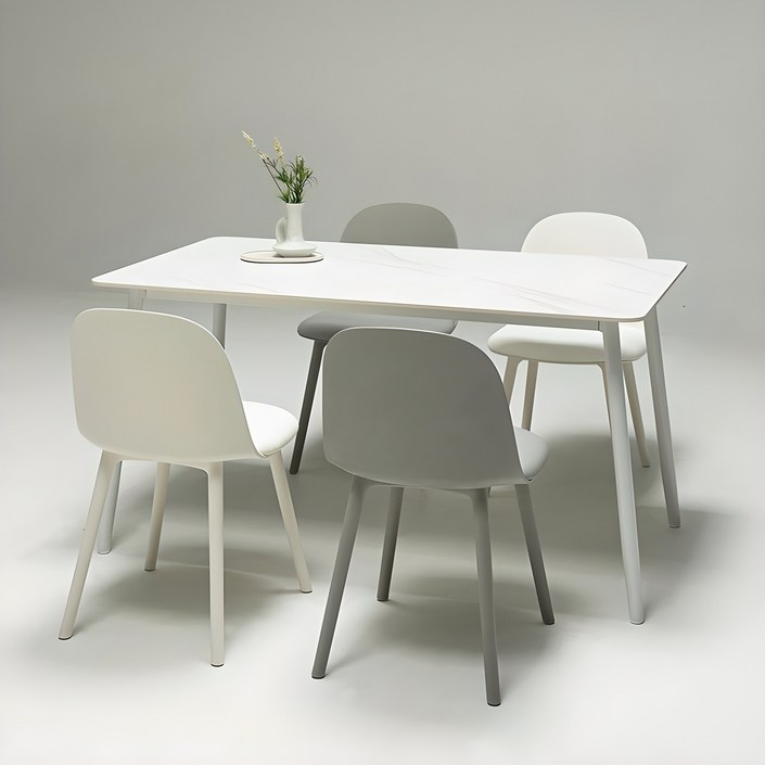 보니애가구 포지타노 포세린 세라믹 식탁세트 4인용 방문설치