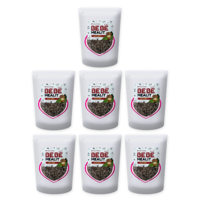 베베밀릿 동결건조 트릿 강아지고양이 공용 원재료100국내 HACCP 시설 생산, 7개, 60g, 소고기100