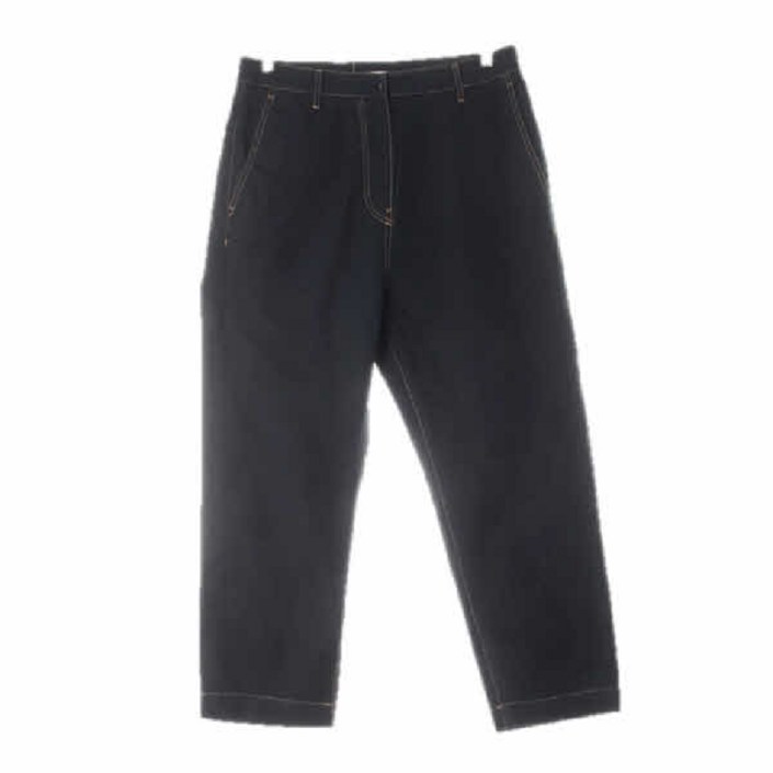 4380 스튜디오톰보이 블랙 린넨혼방 스티치데님라이크팬츠 [67-92]