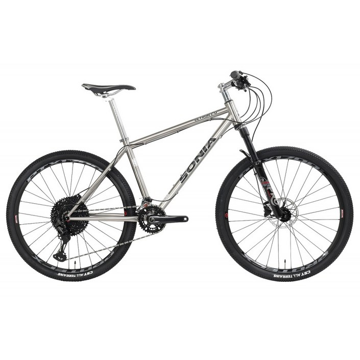 소니아 베이론1.0 시마노XT 티타늄 MTB 자전거, 1개, 170cm, 17인치