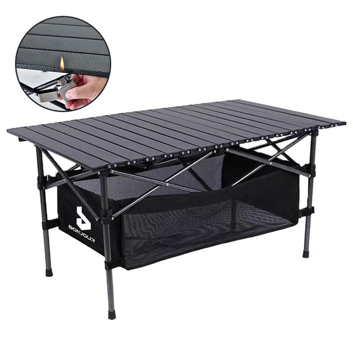 Bonjour 아웃도어  접이식 캠핑 테이블 휴대용 캠핑 경량 테이블 내모마성  스프레이 기술
