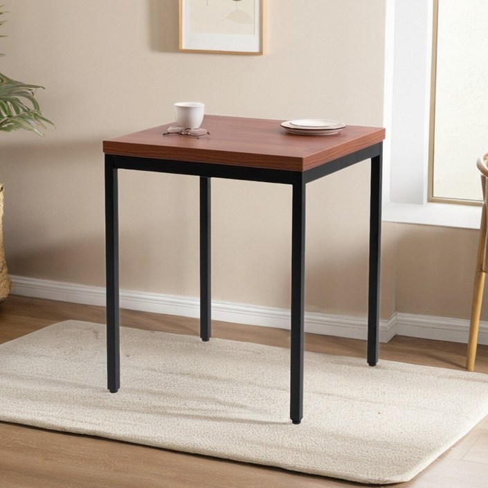 S시리즈 600 사각 2인 식탁 테이블 카페 주방 식탁 인테리어 커피숍 업소 상담 업소용, 네추럴