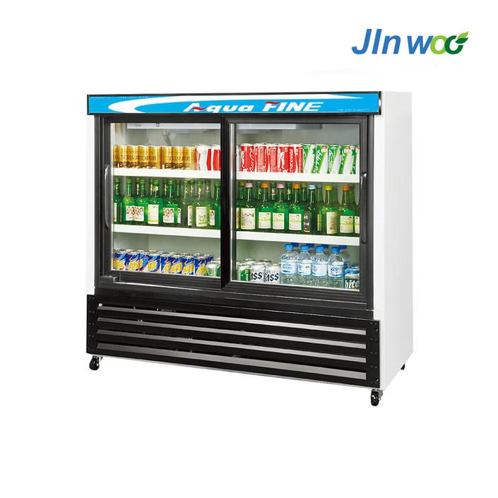 진우전자 업소용 수평 냉장고 JW-400HR 음료 주류 진열 쇼케이스, JW-400HR