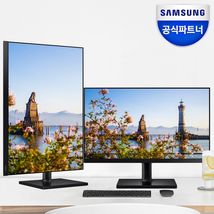 삼성모니터 F27T450 68.6Cm(27) 평면/16:9/FHD/IPS/75Hz/5ms/피벗,엘리베이션,스위블,틸트