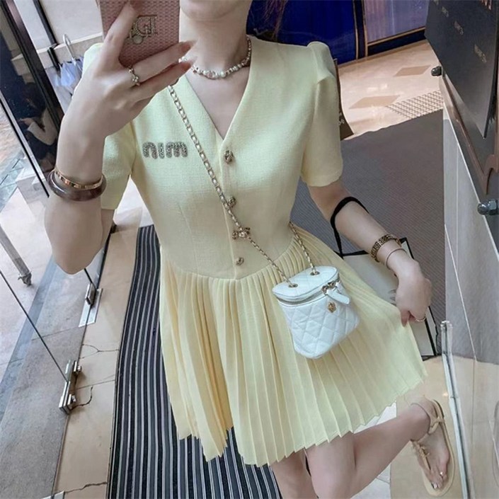 러블리 플리츠 미니 원피스AS-3582