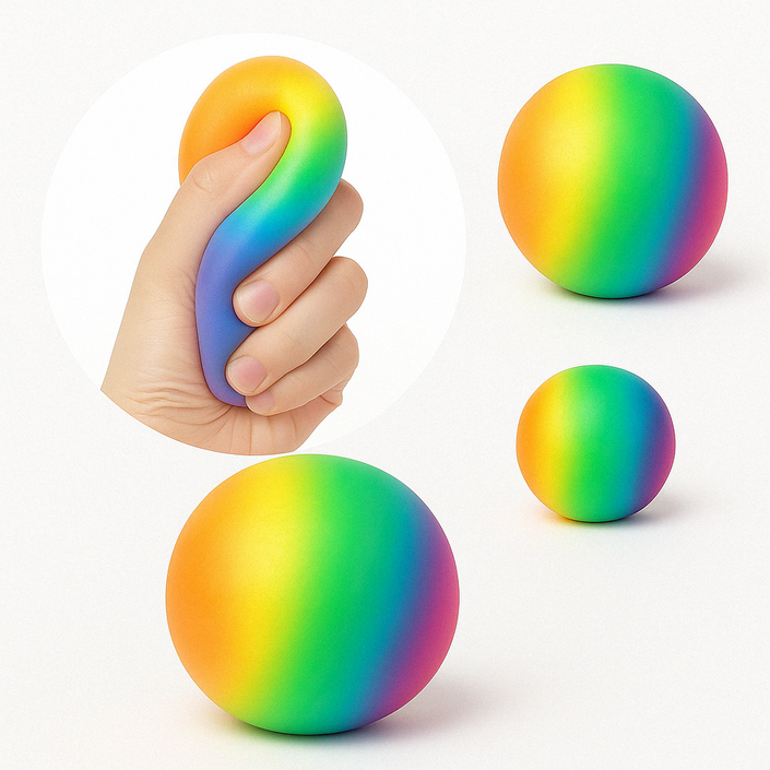 비와이 컬러풀 스트레스 볼 무지개