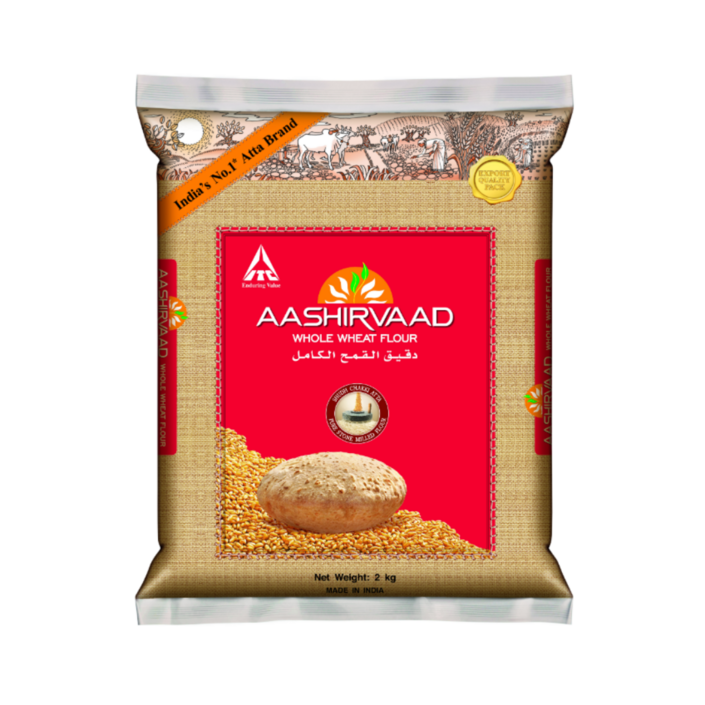 Atta AASHIRVAAD Fresh Whole Wheat Chakki Flour / 아쉬르바드 착키 프레시 밀가루