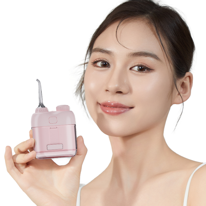 ERAN스타 미니 무선 물치실 구강세정기 IPX7급 방수 휴대용/여행용/캠핑용/출장용, 핑크
