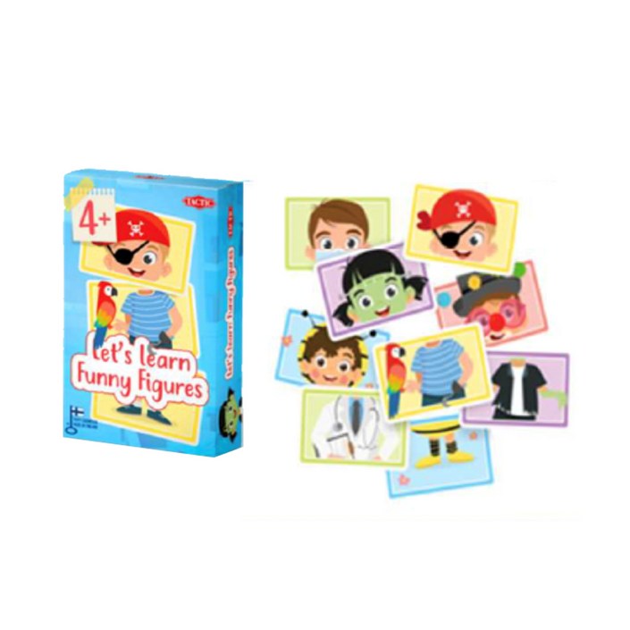 핀란드 택틱게임즈 렛츠런 카드 보드게임, 1개, 카드게임 FUNNY FIGURES