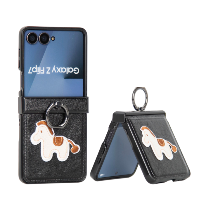 윰스모르 갤럭시 Z 플립 힌지보호 핑거링 케이스