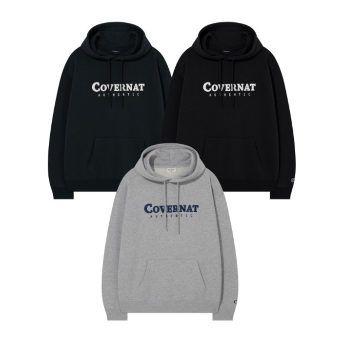 COVERNAT 어센틱 로고 후디 3color CO2503HDO2MU 471134