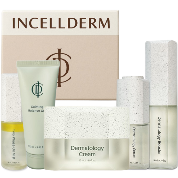 [정품QR 확인 비표제거 안했음] 인셀덤 5종 부스터 세럼 탄력크림 카밍젤 오일미스트 기초화장품 INCELLDERM