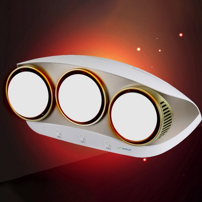 욕실 난방기 가정용 화장실 3구 히터 온열기 난로 UMH-8033BS