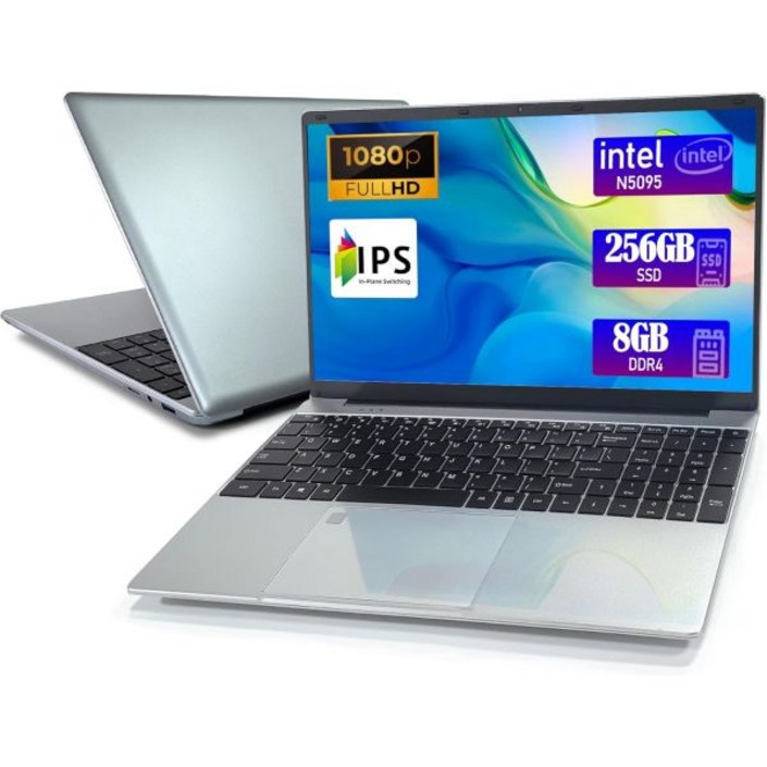 게이밍 노트북 디아블로 영상편집 배틀그라운드  컴퓨터, 15.6인치 노트북, 16GB DDR4 RAM 512GB SSD, 인텔 셀러론 N5095, Win 11, 1920 x