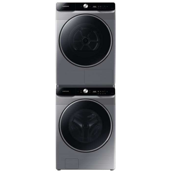 삼성전자 그랑데 세탁기 WF19T6000KW 19kg 건조기 DV17T8520BW 17kg 직렬설치 키트 방문설치