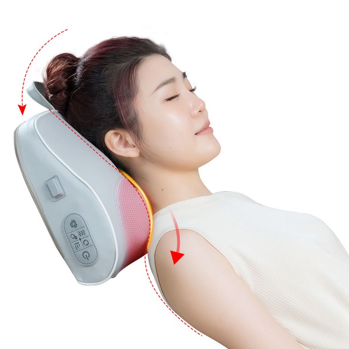 목어깨 안마기 베게 쿠션 안마기 목 어깨 마사지기 베개 안마기 마사지기 무선 충전 주무름 온열, 그레이 목어깨 안마기 베게 쿠션 안마기 목 어깨 마사지기 베개 안마기 마사지기 무선 충전 주무름 온열, 그레이