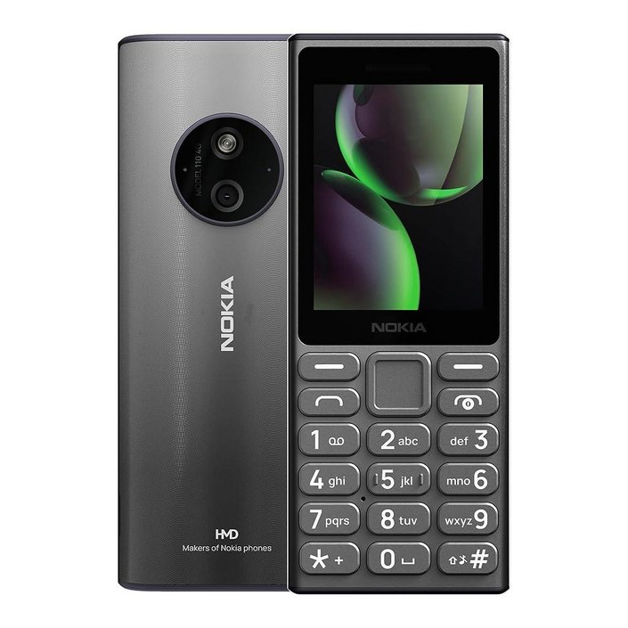 Nokia 110 4G 2024 듀얼 SIM GSM 언락 휴대폰 볼트 티타늄 국제 버전 ATT크리켓버라이존 호환 불가
