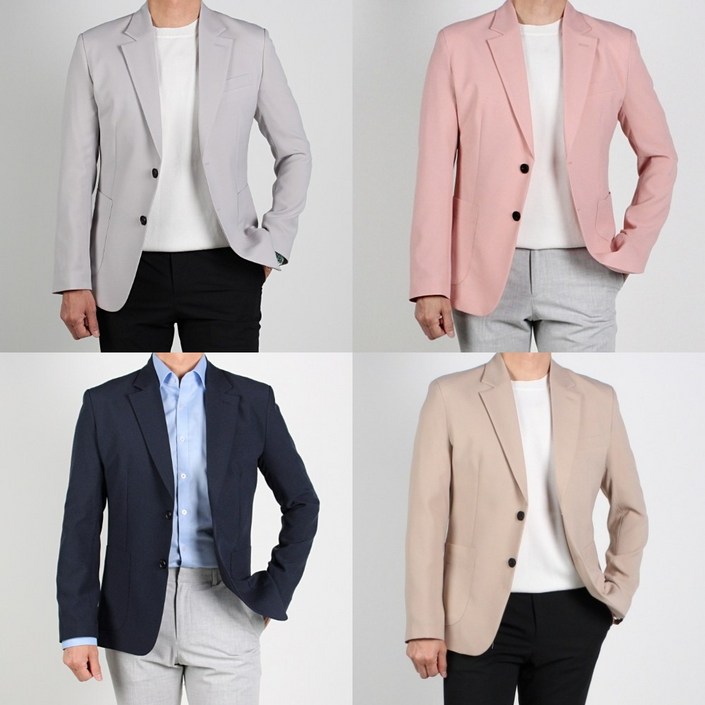 MANA 마나 봄 여름 가을 스판 데일리 캐주얼 남자 콤비 자켓 마이