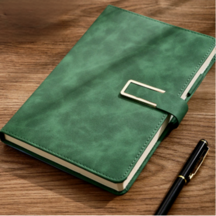 디오벨러 방수 고급 가죽 다이어리, 1개, 그린