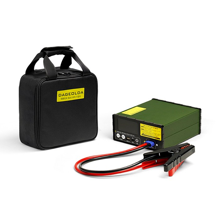 다걸다 12V,24V겸용 리튬인산철 국산 점프스타터 화물차 자동차 차량용 배터리 트럭 대용량, 40000mAh, 1개