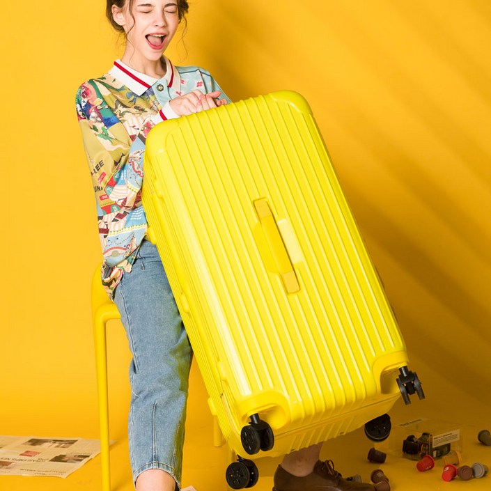 대용량 캐리어 수하물 뮤트 휠 트롤리 케이스 비밀번호 여행 가방 2224262830 인치