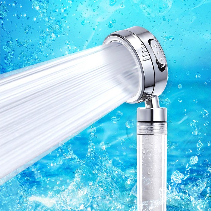 하비비 3단 조절 마사지 정수 필터 샤워기