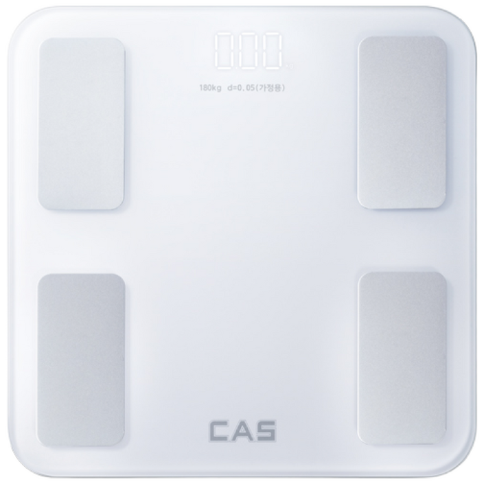 CAS 스마트인바디 체지방 체성분 체중계 BFAS15 블루투스 카스, 화이트, 1개, BFAS15