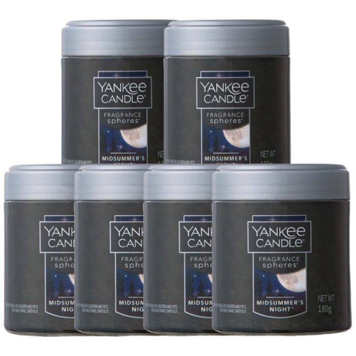 [6EA 세트] 무료배송 양키캔들 정품 프래그런스 스피어스 차량용방향제, 6개, 스피어스 미드썸머나잇