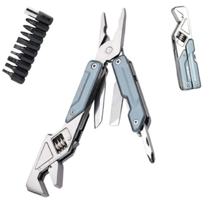 플라이어 렌치 6in1 EDC 넥스툴 Light Wrench W2 With Bit Kit