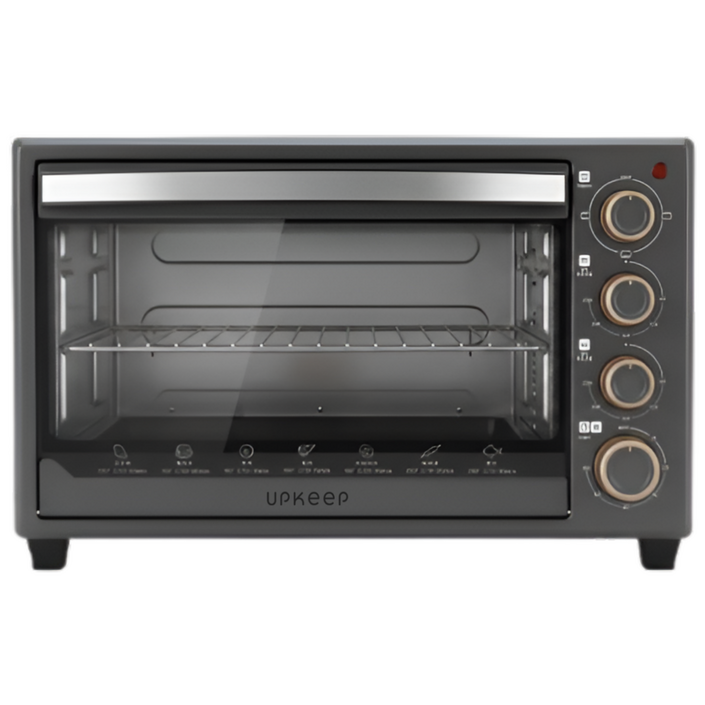 360도 입체조리 업킵 에어프라이기 오븐형 에어프라이어, 블랙, 단일상품