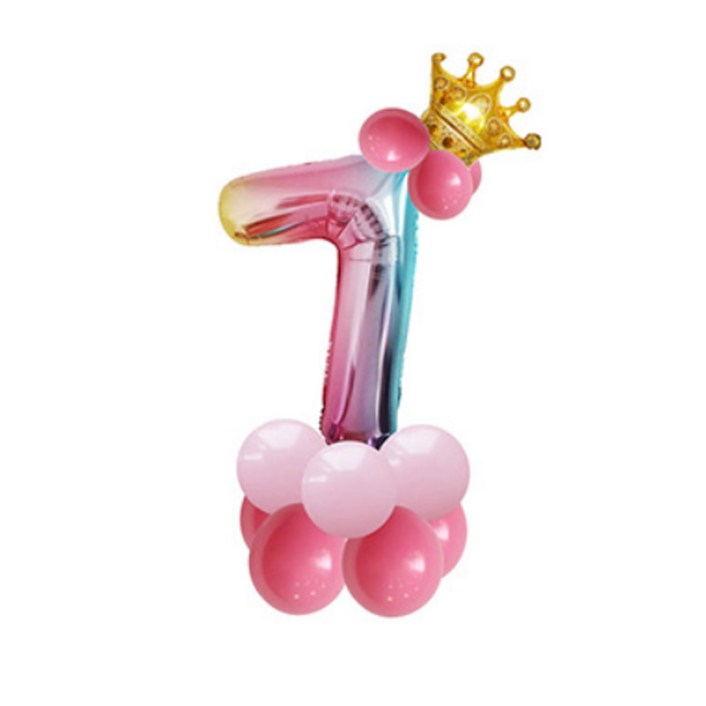윰스 크라운 스탠드 DIY숫자풍선 115cm