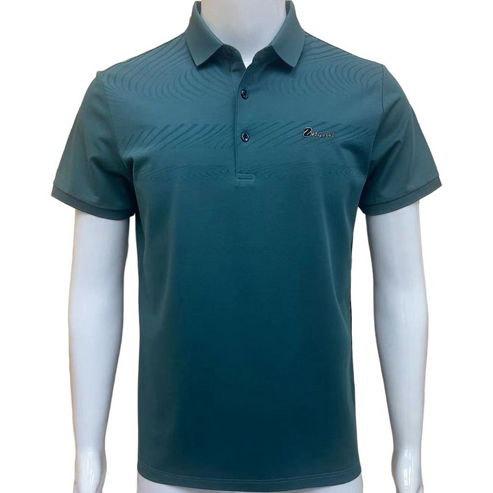 남성용 탄성좋고 시원한 사방스판 골프 반팔 카라 티셔츠 YTN107