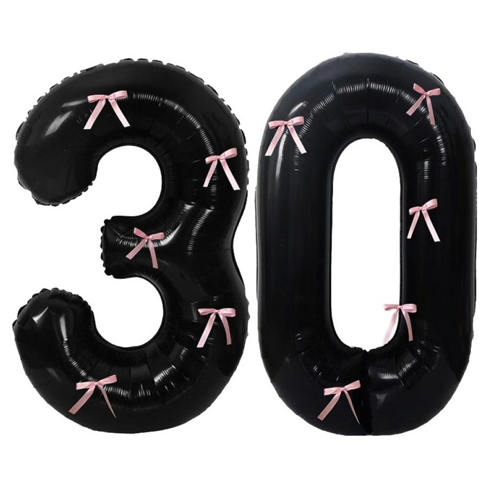 문구담 생일 기념일 이벤트 장식 대형 숫자풍선 30