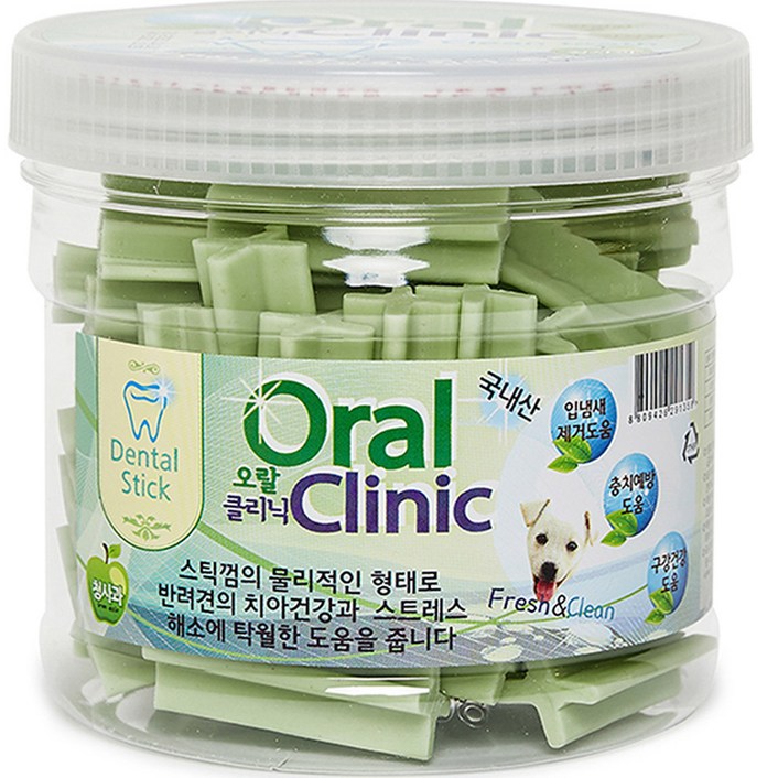 오랄클리닉 반려동물 치석제거용 덴탈껌 300g 오랄클리닉 반려동물 치석제거용 덴탈껌 300g